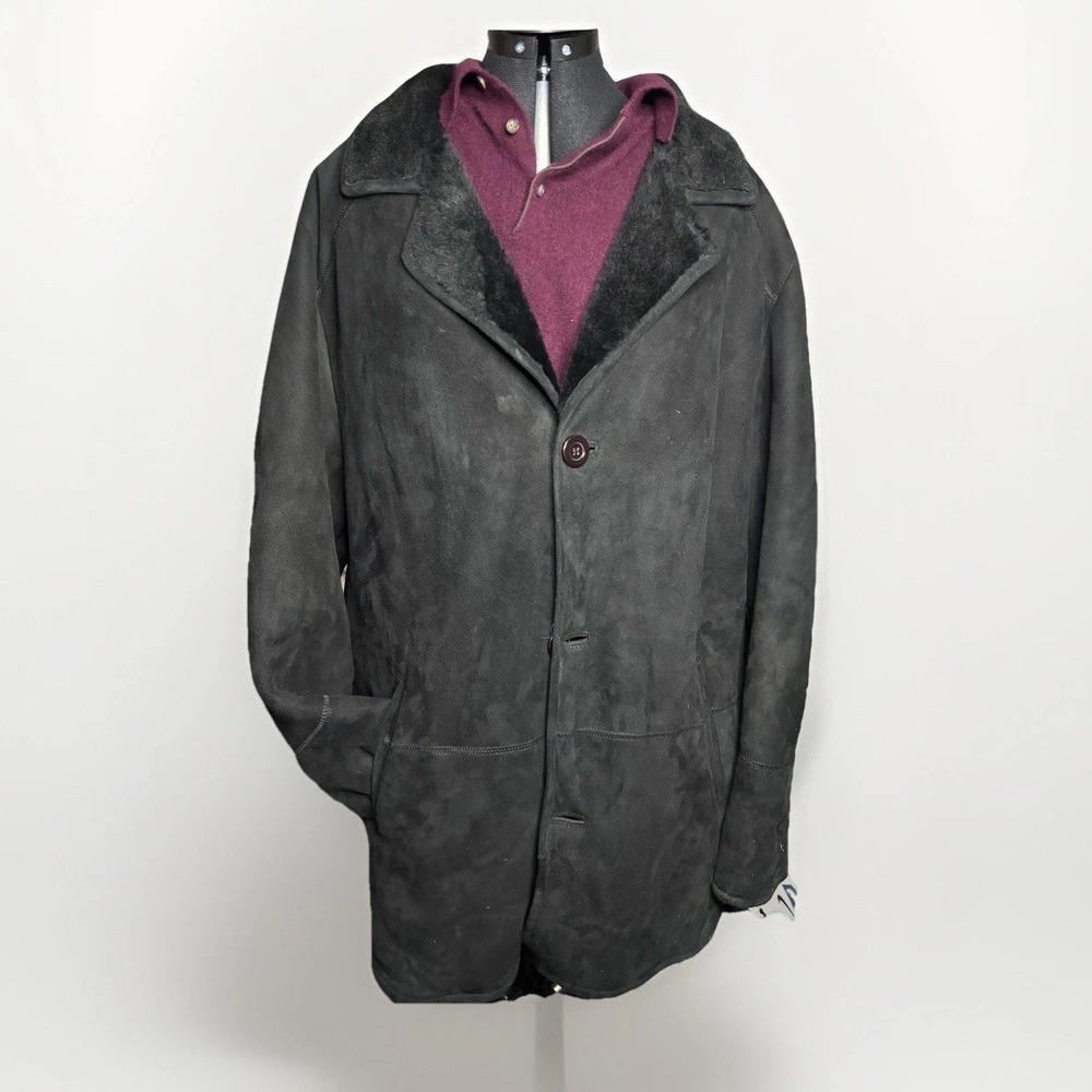 Vintage Alaskan Custom Built Furs KC, MO Men's 3 Button Coat 100% Shearling Wool